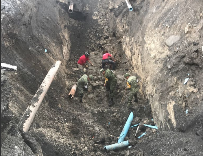 Intensifican búsqueda de mujer en socavón