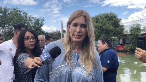 Recorre alcaldesa de Reynosa zonas afectadas por las lluvias