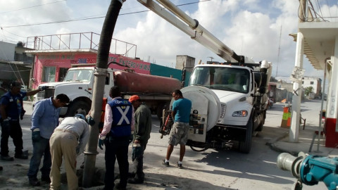 Retiran basura de 12 drenajes, sondean y mejoran servicio
