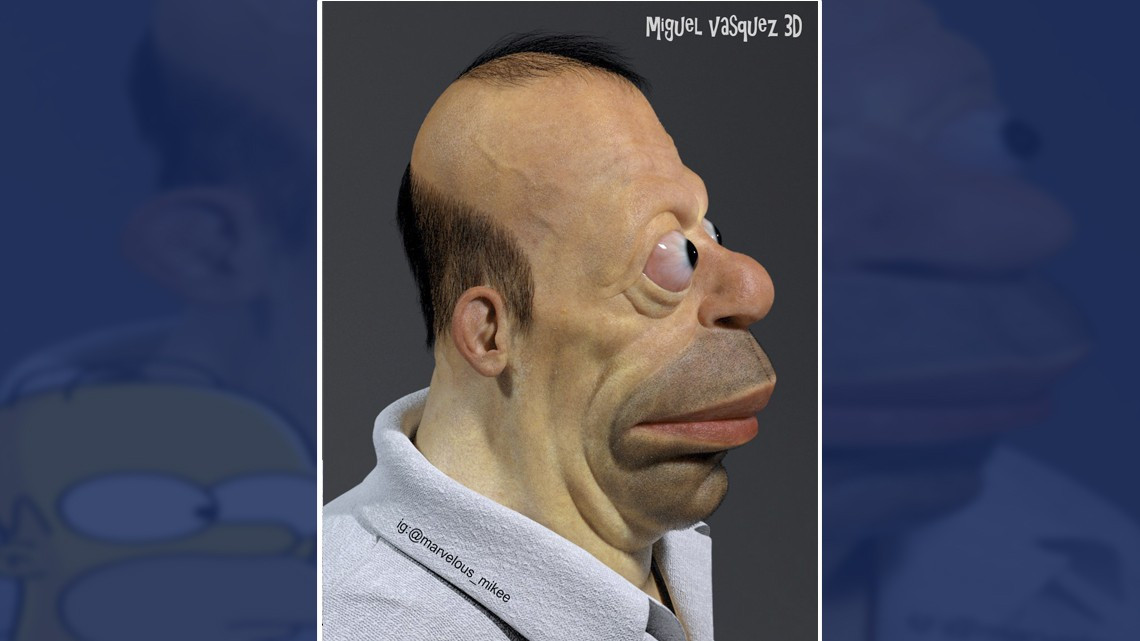 Homero Simpson en versión 3D