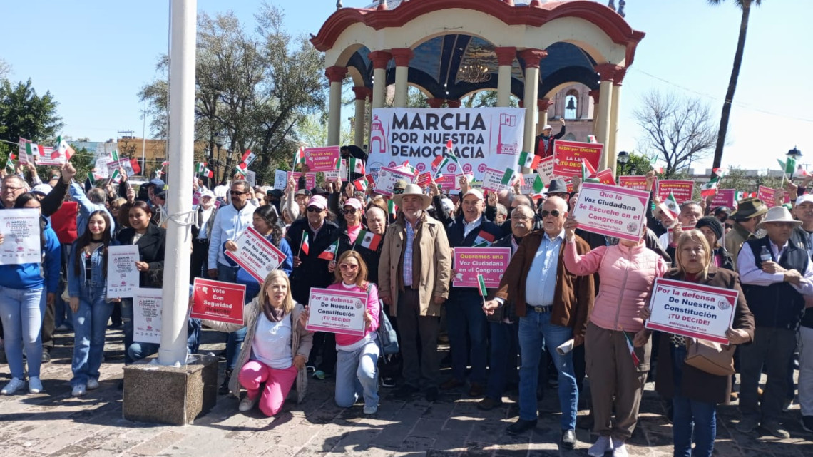 Sociedad civil de Matamoros se unió a la 'Marcha por la democracia' 