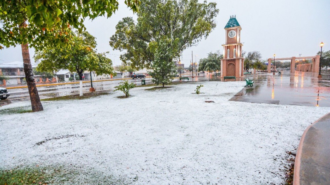 Reportan nevadas en norte del país