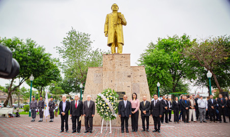Recuerdan autoridades municipales y masónicas, vida de Don Benito Juárez,  en el marco del 218 Aniversario de su Natalicio