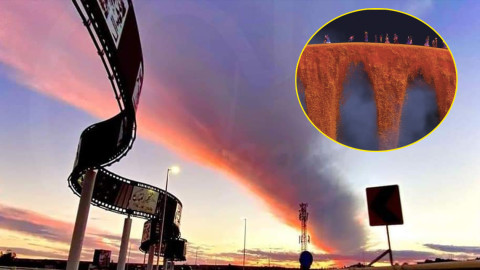 Atardecer en Durango dibuja camino al estilo de "Coco"; coincide con el Día de Muertos 