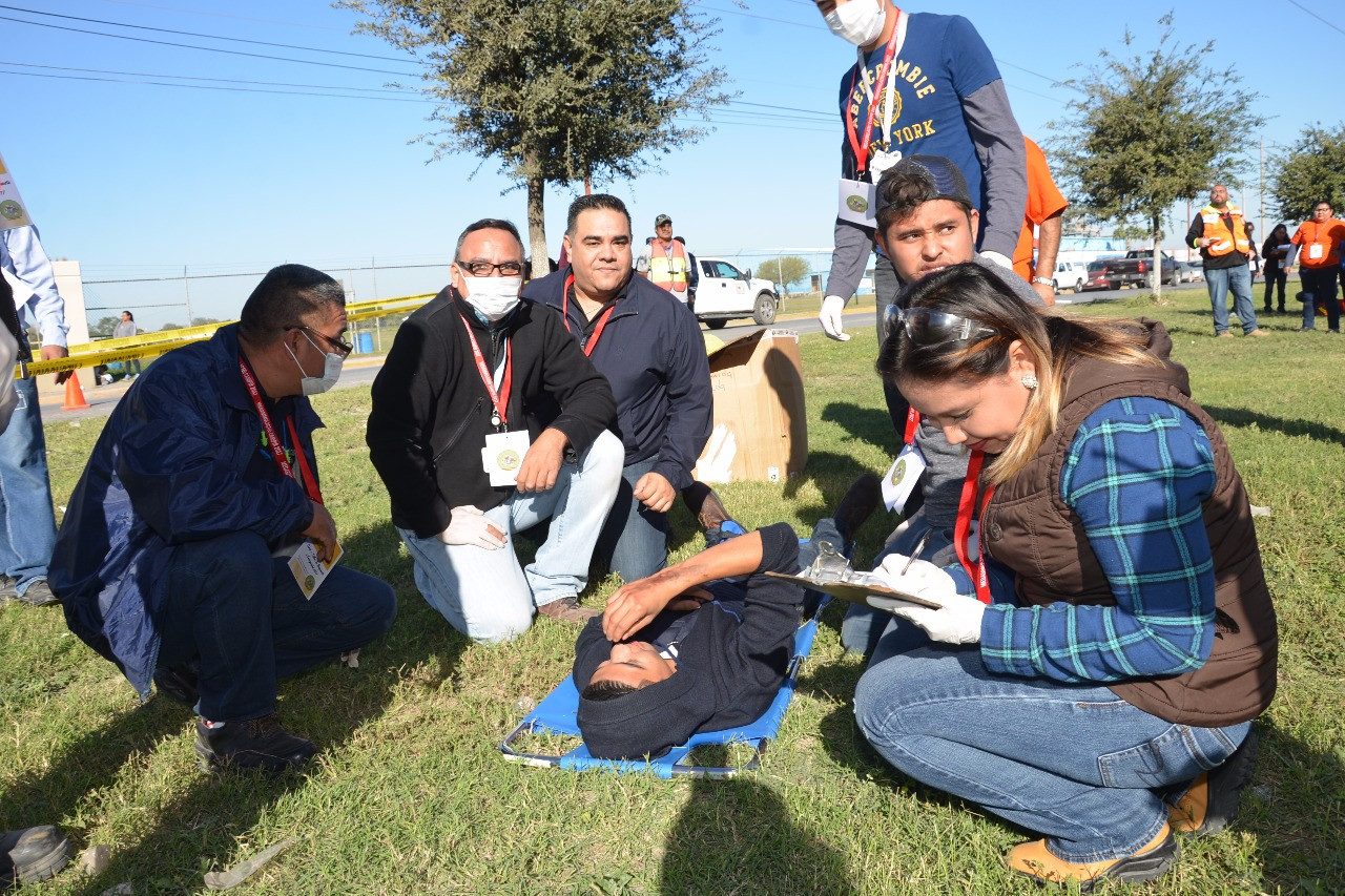 Miden respuesta de empleados y autoridades en simulacro de Campir
