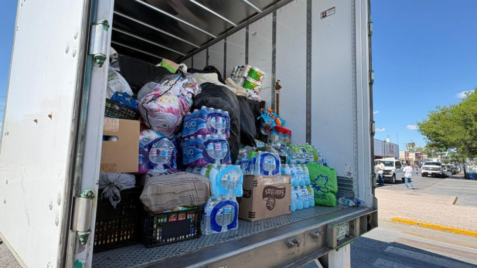 Envía NLD primer camión de ayuda humanitaria a Poza Rica