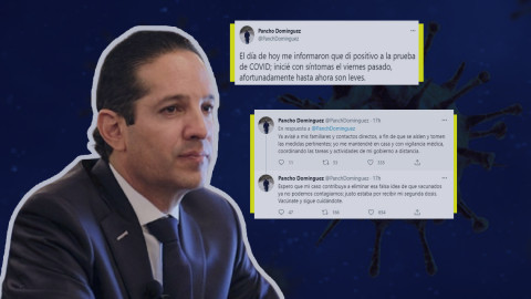 Da Gobernador de Querétaro positivo a COVID-19, por segunda vez