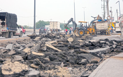 Rehabilita Gobierno de Reynosa tramo de carretera Río Bravo-Reynosa 