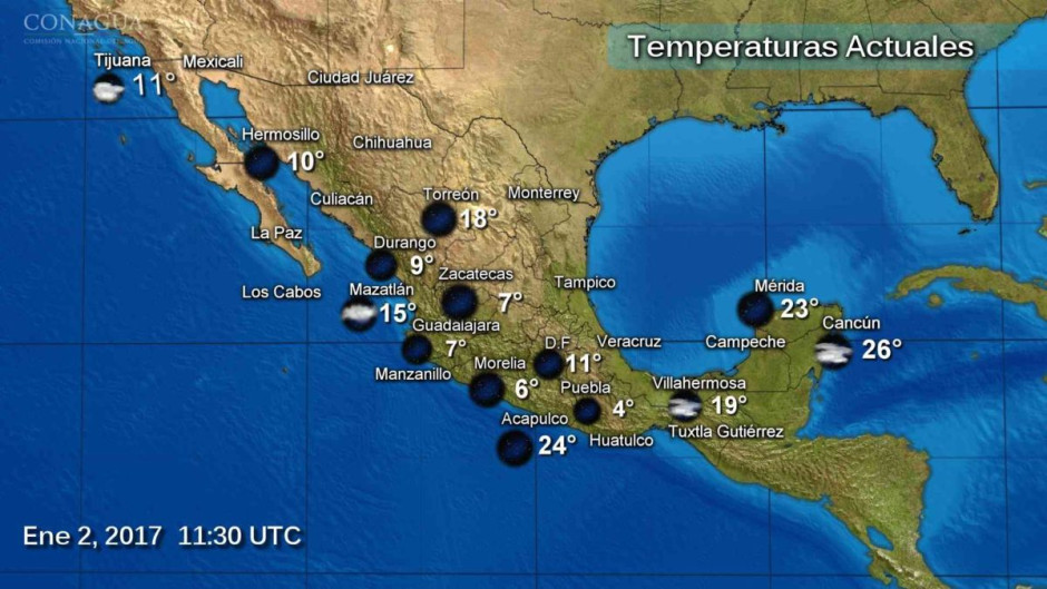 Prevalece el clima frío en gran parte del país