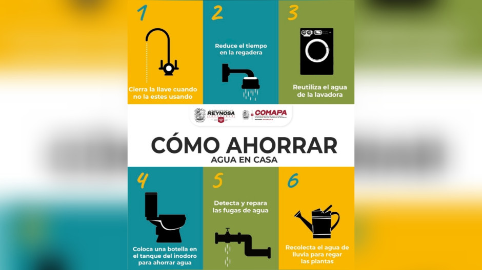 Recomienda COMAPA cuidar el agua desde casa