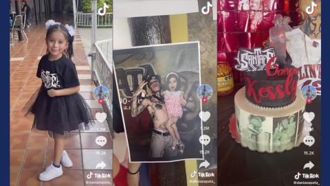 Niña festeja cumpleaños con temática de Santa Fe Klan y se hace viral