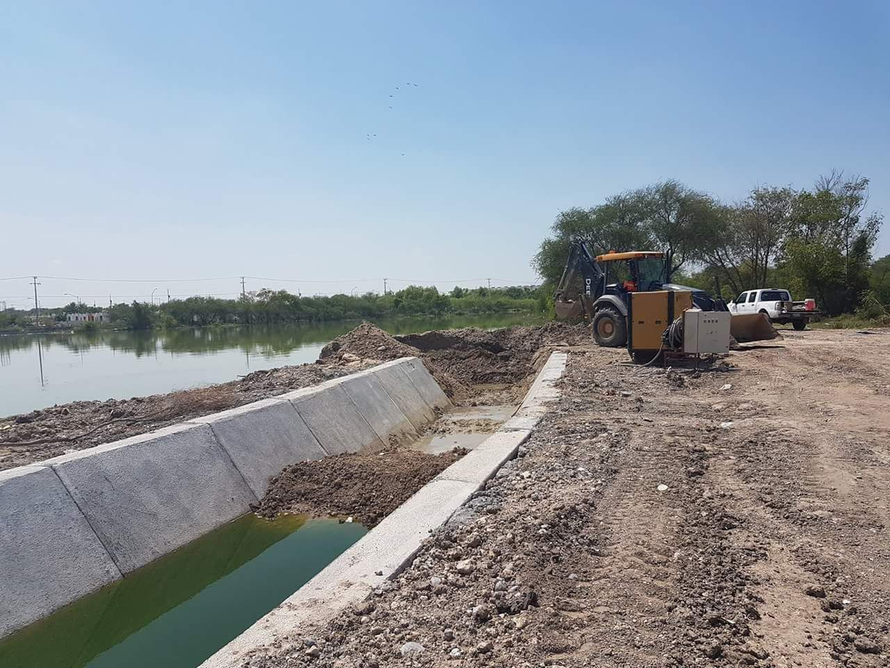 Al 40% construcción del Canal Pluvial Balcones de Alcalá