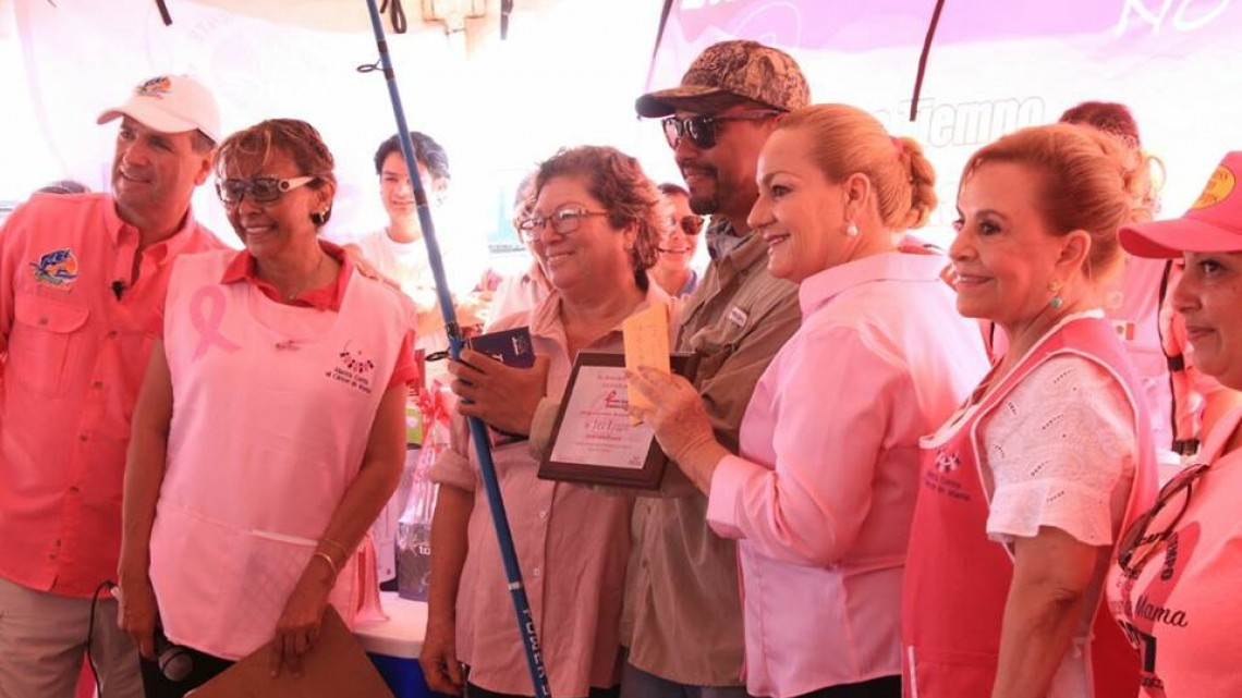 Alcaldesa acude a 5to. Torneo de Pesca