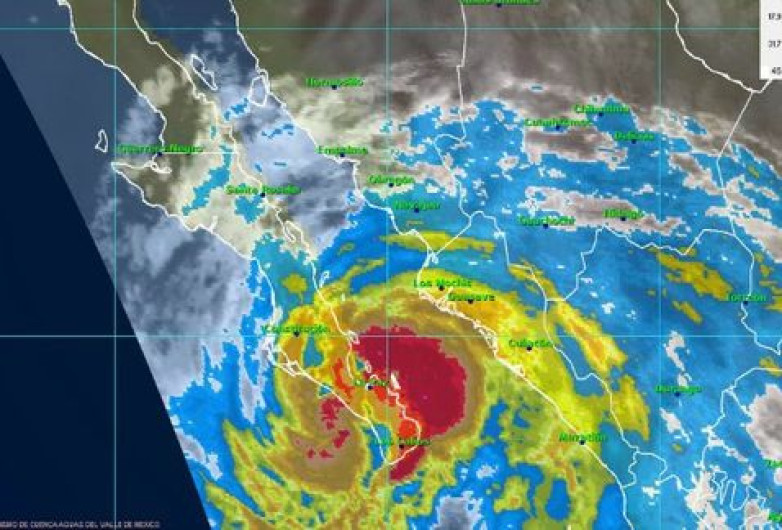 Lidia afecta a península de Baja California