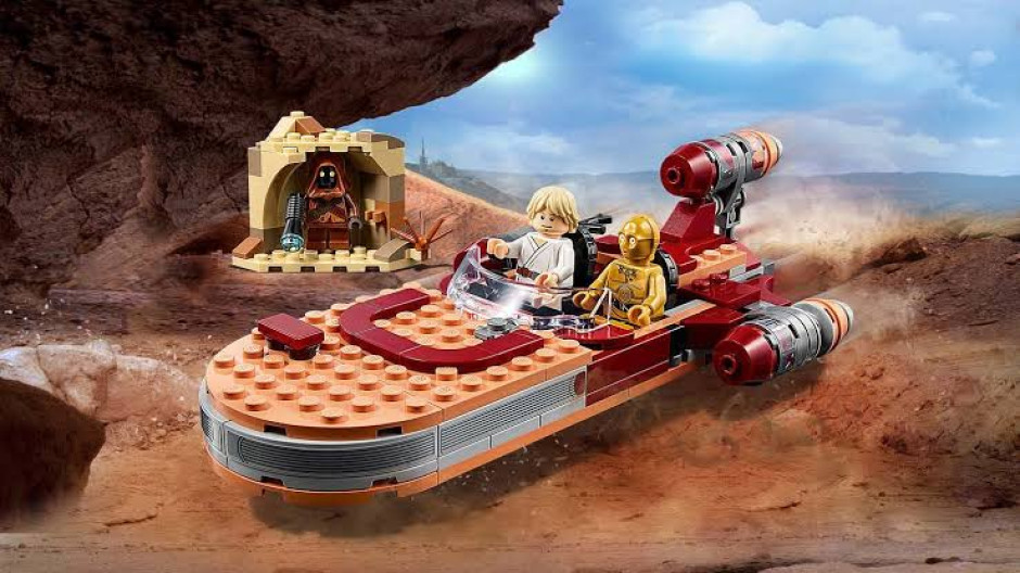 Lanza LEGO set del Landspeeder de Luke Skywalker
