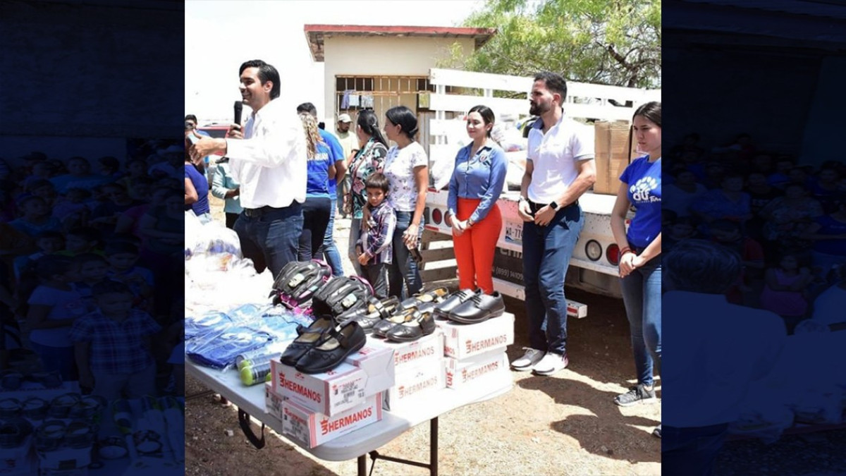 Reciben comunidades rurales de Reynosa apoyos escolares