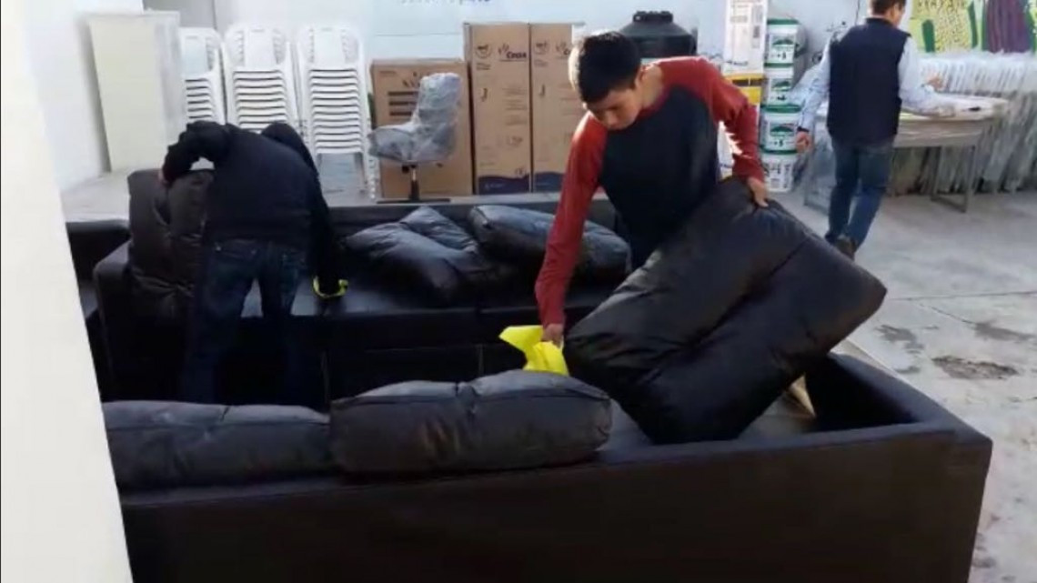 Con entrega de mobiliario, mejorará la atención a menores migrantes