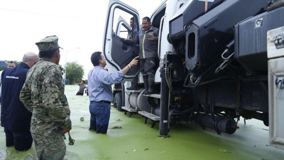 Activa Gobernador apoyos para familias damnificadas por lluvias en Reynosa