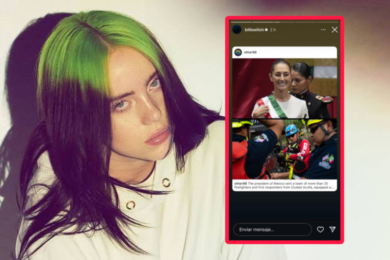 Billie Eilish reconoce apoyo de Claudia Sheinbaum a Texas