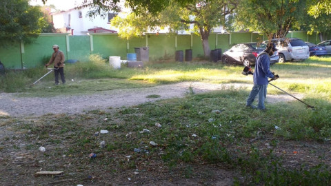 Sanea Municipio escuela pública y área verde