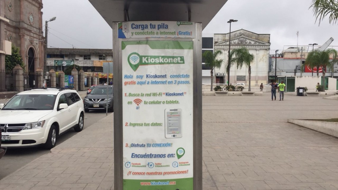 El "kioskonet" se descompone en la plaza Madero