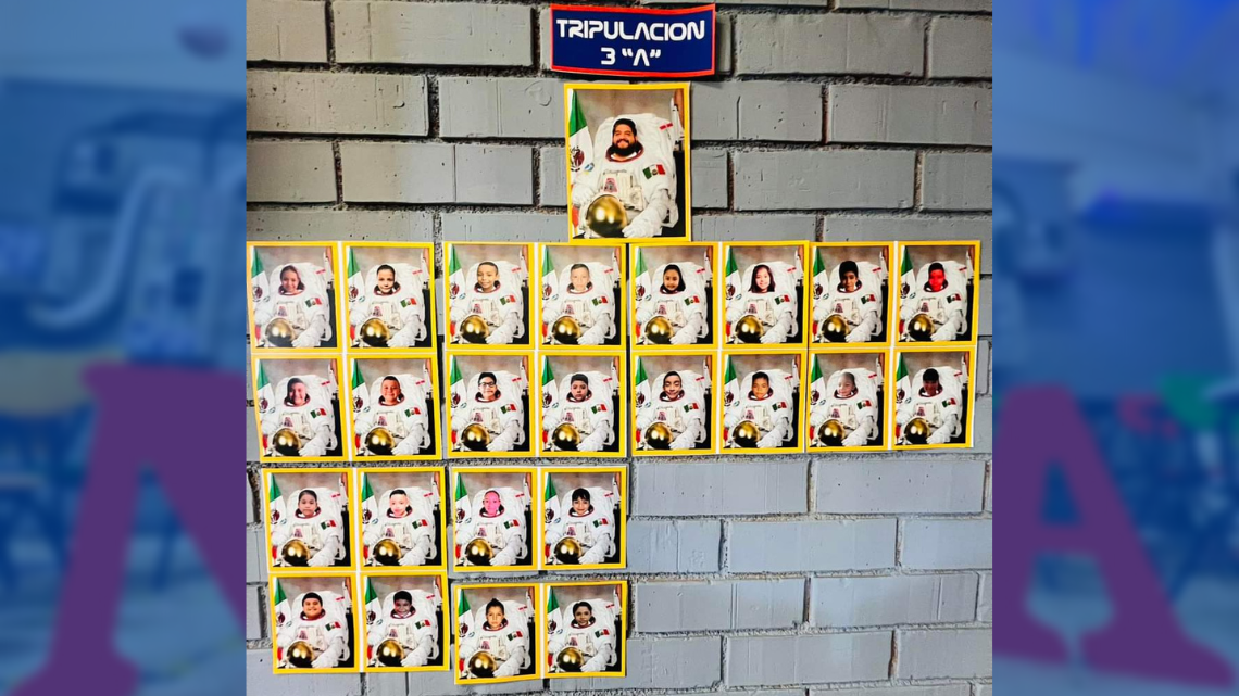 Todos a bordo: El Profe Chido decoró su salón de la NASA para estudiantes