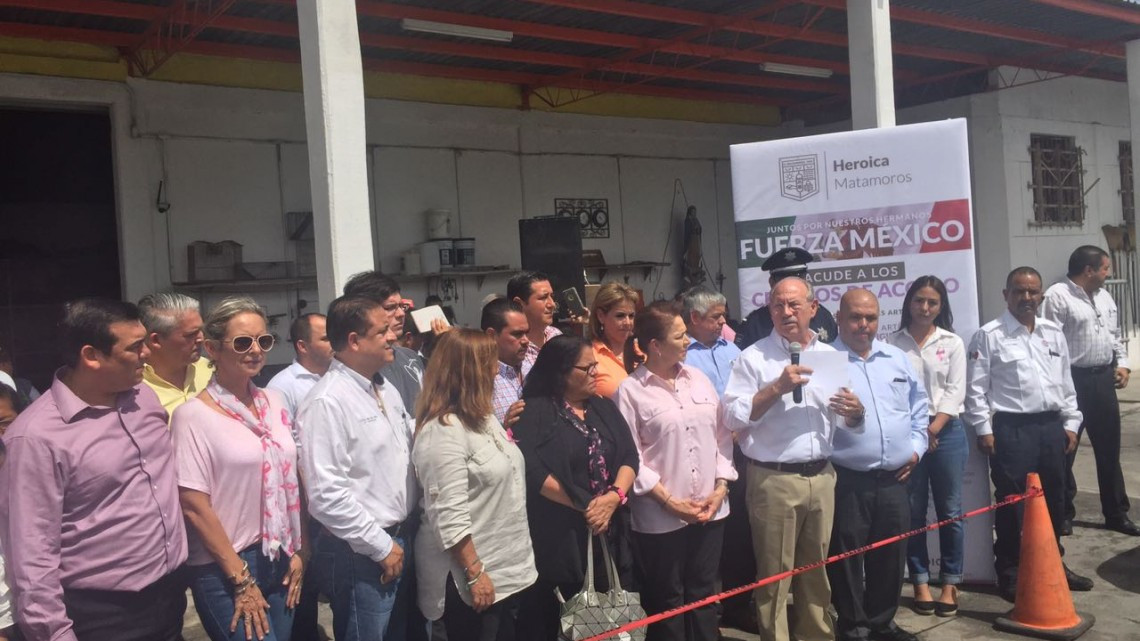 Matamoros envía 56 toneladas de víveres a Oaxaca 