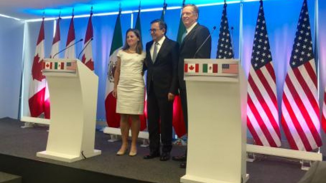 Avances del TLCAN se conocerán en Canadá