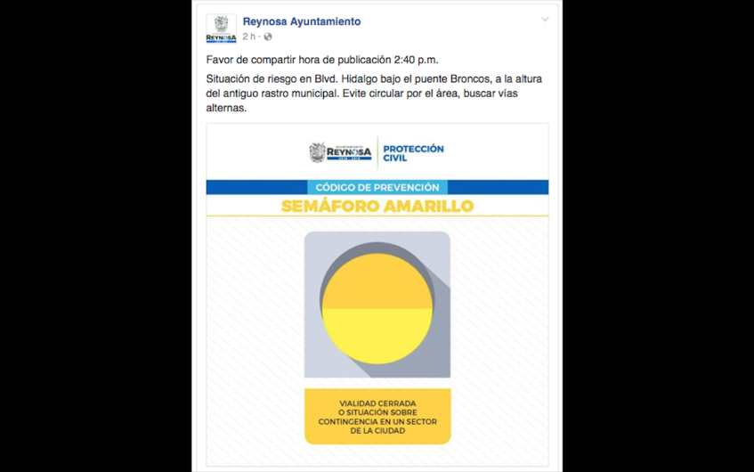 Reactivan semáforo ciudadano en Reynosa