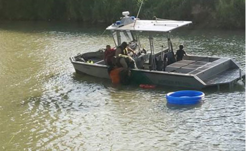 Rescatan a bebé en el Río Bravo