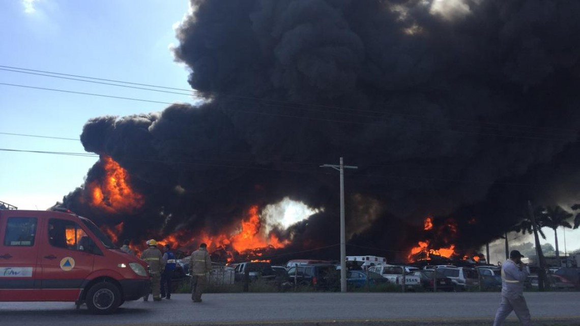 Se incendia mesón federal de Altamira