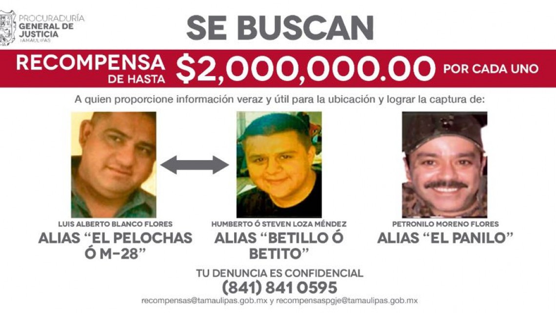 PGJ ofrece recompensa por delincuentes de la frontera