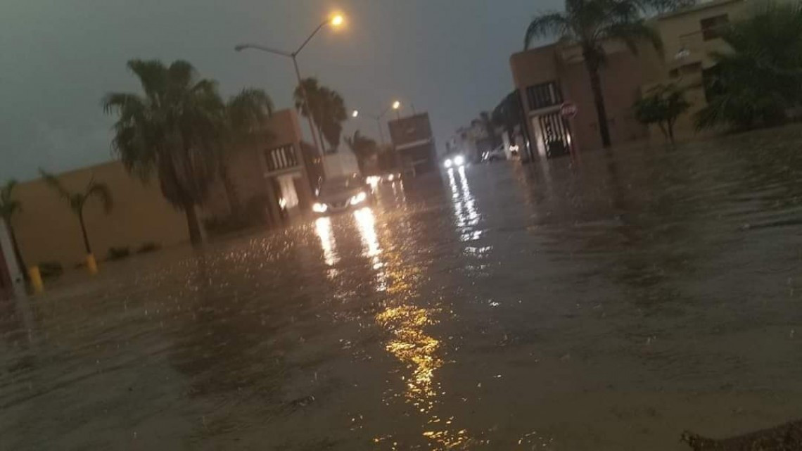 Se registra fuerte tormenta en Nuevo Laredo