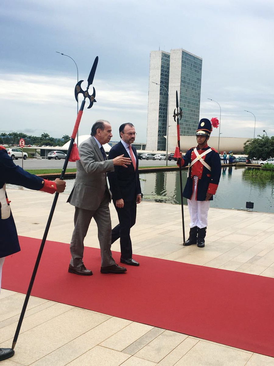 Videgaray se reúne con su homólogo brasileño Aloysio Nunes