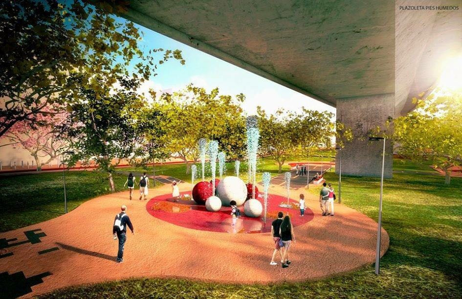 Parque lineal del puente Tampico detenido por permisos que no otorga la SCT