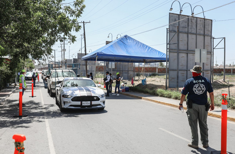 Seguirán filtro sanitarios cerca de los Puentes 1 y 2