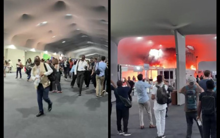 Incendio obliga a evacuar área de negociaciones de la COP30 en Brasil