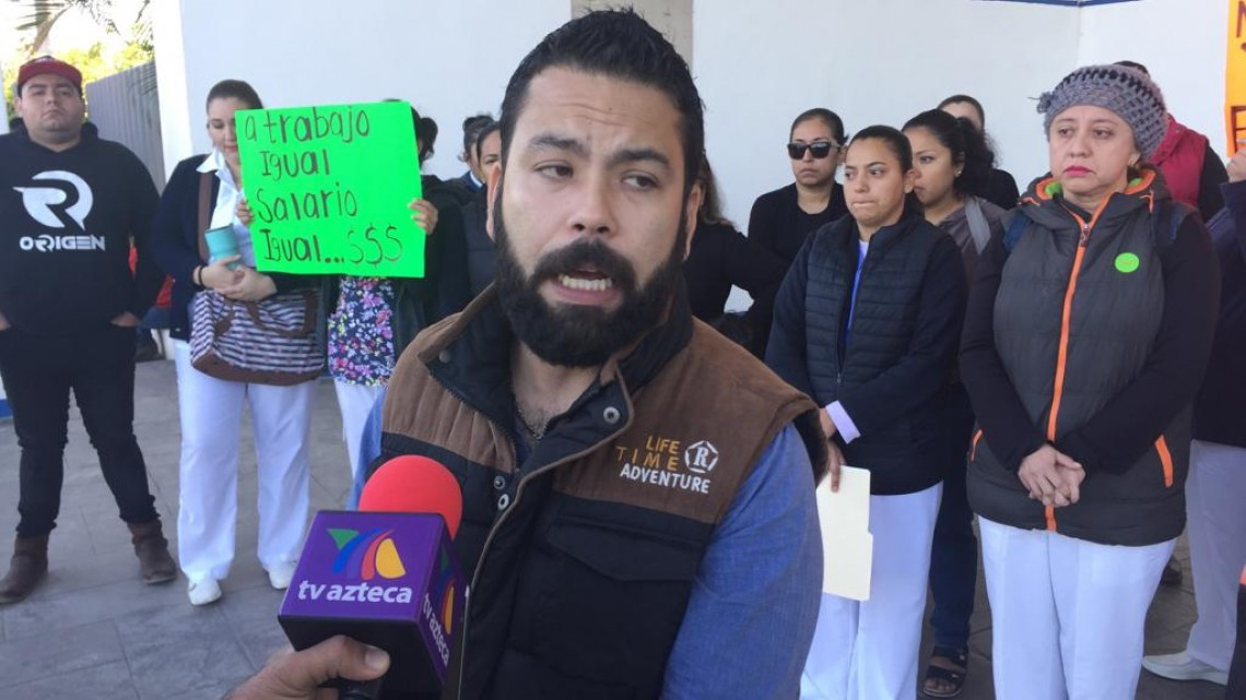 Nueva protesta de trabajadores del hospital civil de Altamira