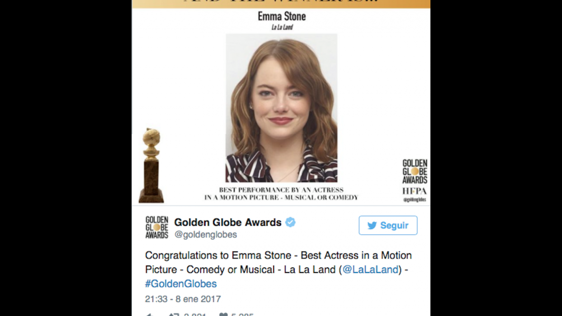 Ganadores de los Golden Globes