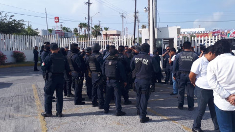 Por falta de garantías elementos de la Fuerza Tamaulipas realizan paro