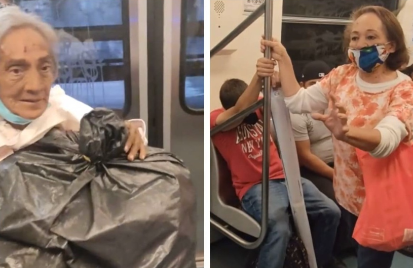 Discusión en el metro de la CDMX termina en un supuesto "exorcismo" 