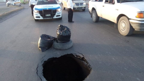 Rehabilitación en caído de carretera a San Fernando