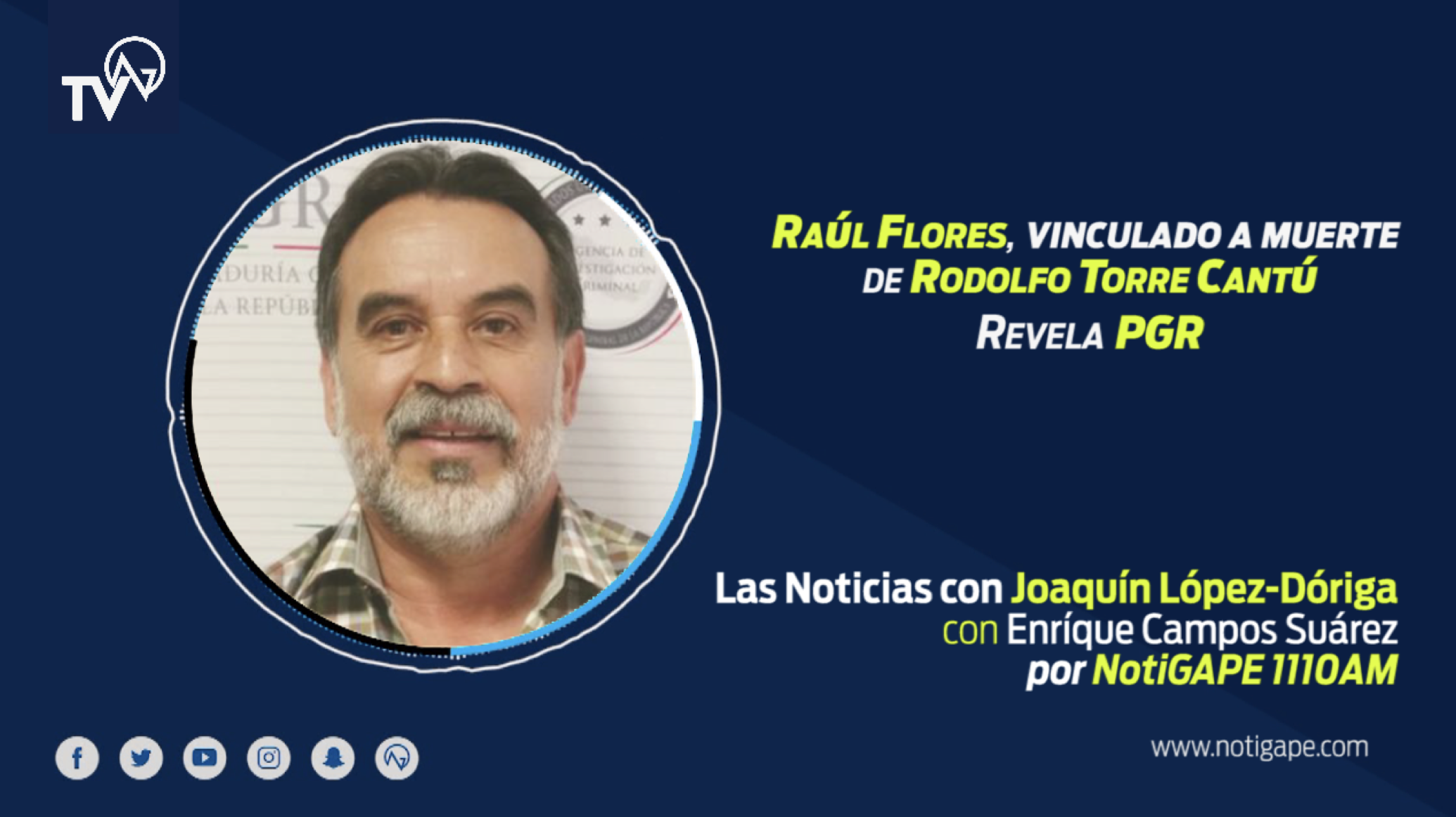 Raúl Flores, vinculado a muerte de Rodolfo Torre Cantú