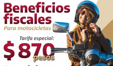 Anuncian en Tamaulipas descuento del 100 % en adeudos fiscales para motociclistas