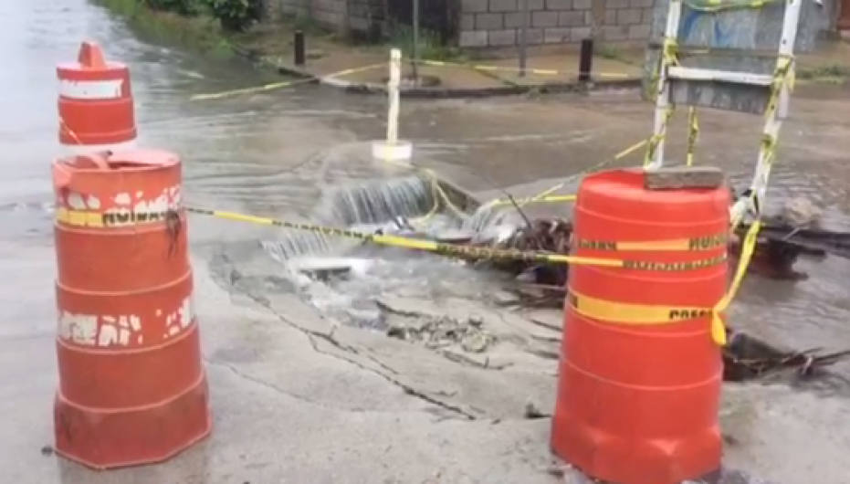 Tercer socavón en Madero en menos de dos días