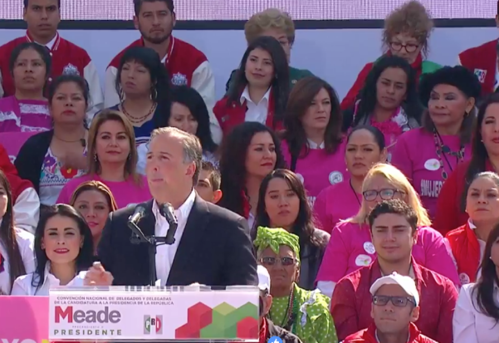 PRI ratifica como su candidato a la Presidencia a Meade