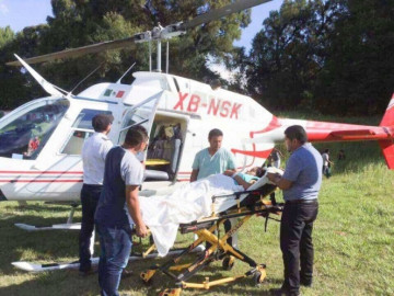 Buscan helicóptero-ambulancia desaparecido en Chiapas