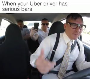 Conductor de Uber se vuelve viral