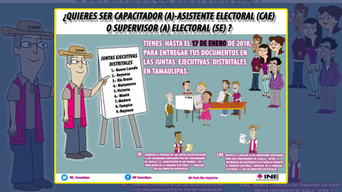 INE invita a ser supervisor electoral para elecciones