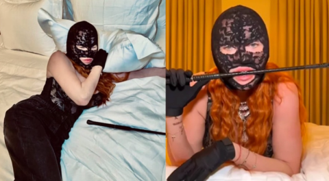 Madonna posa con sensual encaje negro